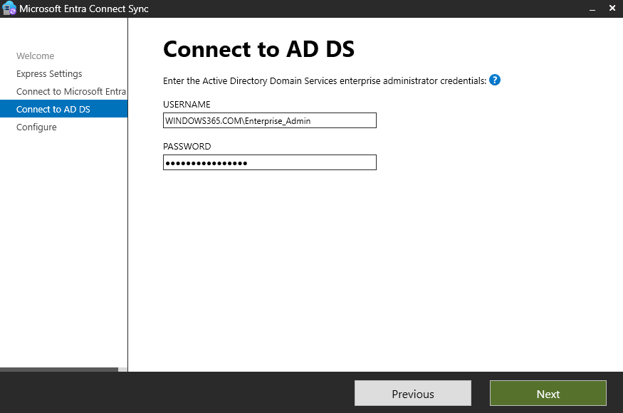 Login with Enterprise Admin