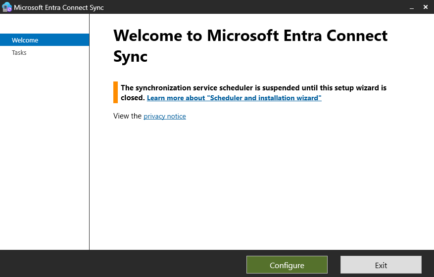Open Azure AD Connect