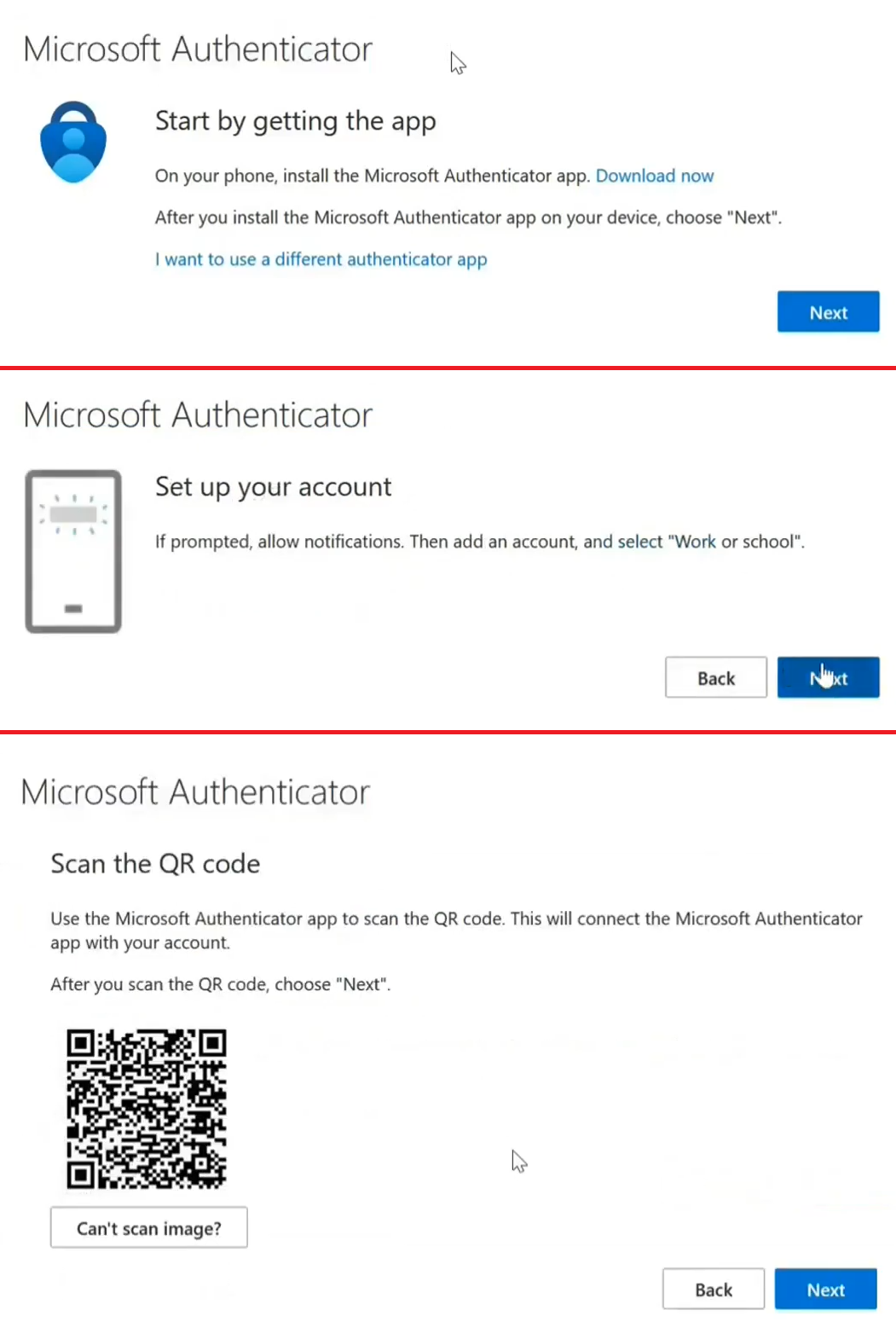 Multifactor authentication process follow