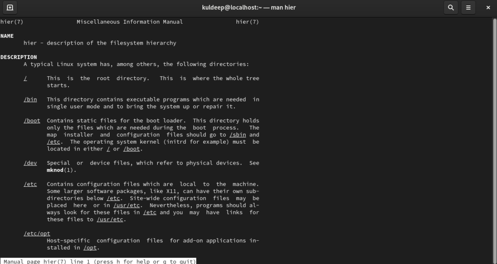 Linux Filesystem Hierarchy Standard (FHS) - Structure Overview ...